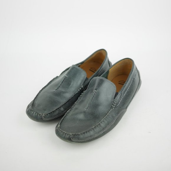 CLARKS Men\'s 8.5 - Black Leather Casual Loafers Slip On Shoes Soft Cushioned main image 6